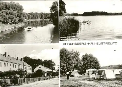 Ahrensberg Neustrelitz Campingplatz Havel Drewensee Kat. Neustrelitz