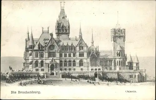 Drachenburg Ostseite Kat. Koenigswinter