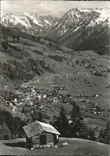 Klosters GR Dorf Platz Silvretta Kat. Klosters