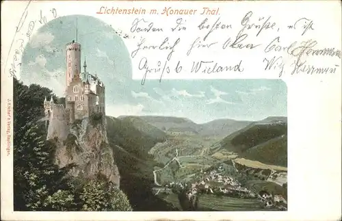 wz41934 Schloss Lichtenstein Lichtenstein Kategorie. Lichtenstein Alte Ansichtskarten
