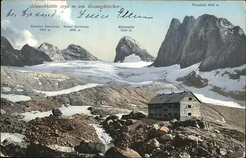 Gosaugletscher Adamekhuette Dachstein Mitterspitz Thorstein