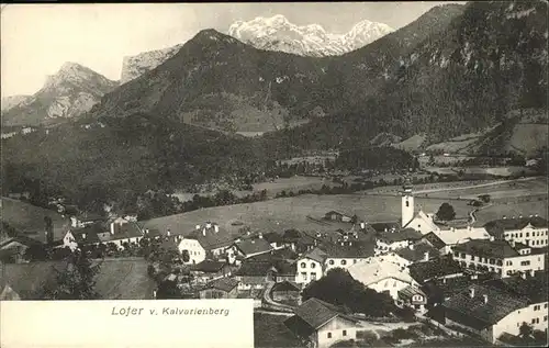 Lofer Teilansicht Lofer Saalachtal Kalvarienberg Steinberge Kat. Lofer