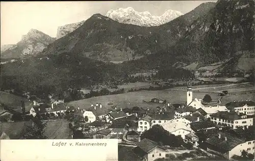 Lofer Teilansicht Lofer Saalachtal Kalvarienberg Steinberge Kat. Lofer