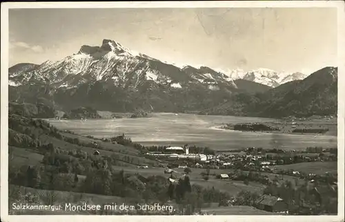 Mondsee Salzkammergut Teilansicht Mondsee Schafberg Salzkammergut / Mondsee /Traunviertel