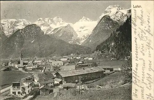 Lofer Teilansicht Lofer Kirche Saalachtal Steinberge  Kat. Lofer