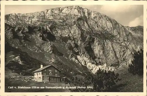 Golling Salzach Torrenerjoch C. v. Stahl Haus g.d. Brett (Hoher Goell) Berchtesgadener Alpen Kat. Golling an der Salzach