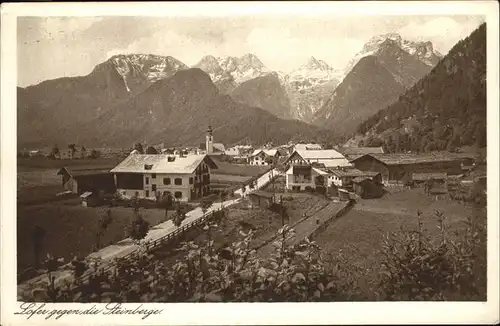 Lofer Teilansicht Lofer Saalachtal Steinberge Vorderhorn Drei Ochsenhoerner Reifhorn Breithorn Kat. Lofer