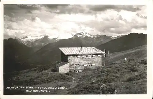 Bad Hofgastein Salzburg Hamburger Skiheim Schlossalm Kat. Bad Hofgastein