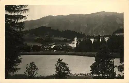 Goldegg Teilansicht Goldegg Salzachtal Goldegger See Salzburger Land Kat. Goldegg