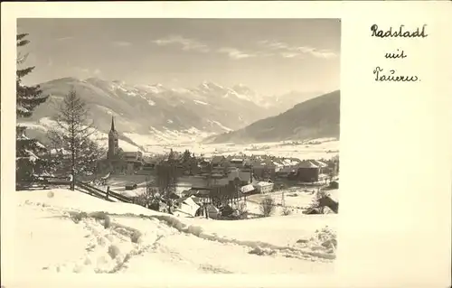 Radstadt Panorama Radstadt mit Tauern Kat. Radstadt