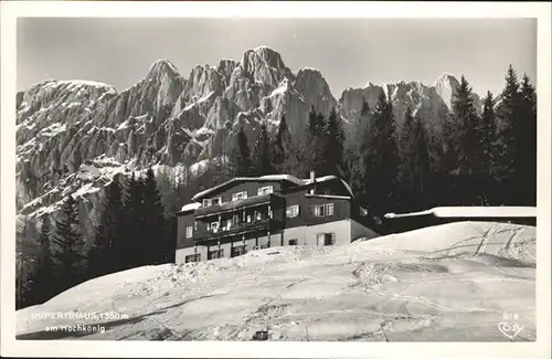 Muehlbach Hochkoenig Rupertihaus am Hochko?nig Berchtesgadener Alpen Kat. Muehlbach am Hochkoenig