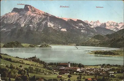 Mondsee Salzkammergut Panorama Mondsee Kloster Schafberg Dachstein Salzkammergut / Mondsee /Traunviertel