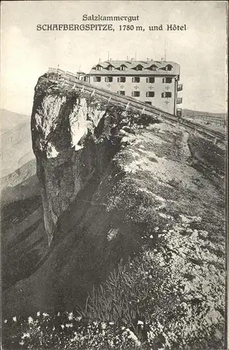 St Wolfgang Salzkammergut Schafbergspitze mit Hotel Salzkammergut Kat. St. Wolfgang im Salzkammergut