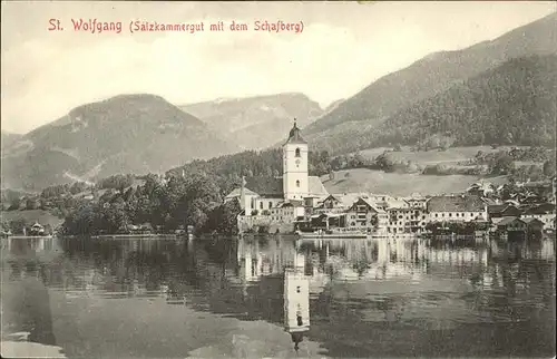 St Wolfgang Salzkammergut Teilansicht St. Wolfgang Kirche Wolfgangsee Schafberg Salzkammergut Kat. St. Wolfgang im Salzkammergut