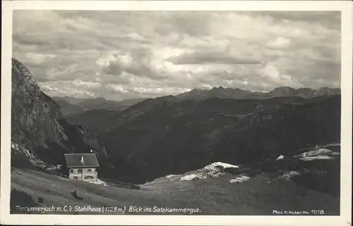 Golling Salzach Carl von Stahl Haus Torrener Joch Berchtesgadener Alpen Blick ins Salzkammergut Kat. Golling an der Salzach