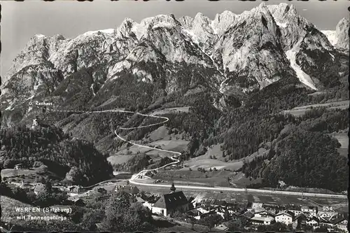 Werfen Salzburg Panorama Werfen Tennengebirge Kat. Werfen