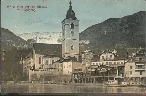 St Wolfgang Salzkammergut Hotel "Weisses Roessl" Wolfgangsee Kirche Salzkammergut Kat. St. Wolfgang im Salzkammergut