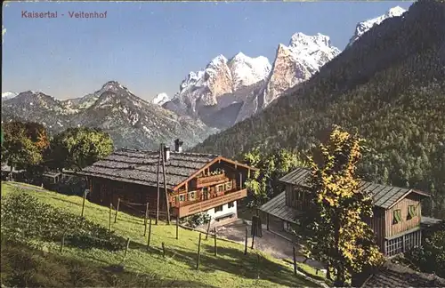 Kaisertal Veitenhof Kaisertal Tiroler Kaisergebirge Feldpost Kat. Kufstein