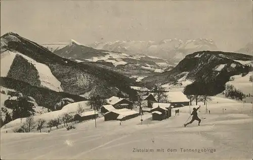 Salzburg Oesterreich Zistelalm am Gaisberg Tennengebirge Kat. Salzburg