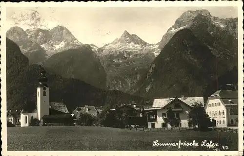 Lofer Teilansicht Lofer Saalachtal Steinberge Ochsenhoerner Reifhorn Breithorn Kat. Lofer