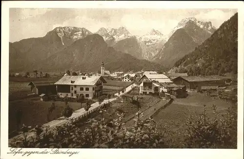 Lofer Teilansicht Lofer Saalachtal Steinberge Vorderhorn Ochsenhoerner Reifhorn Breithorn Kat. Lofer