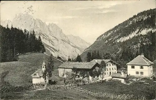 Weissbach Lofer Mooswacht am Hirschbuehel Muehlsturzhorn / Weissbach bei Lofer /Pinzgau-Pongau