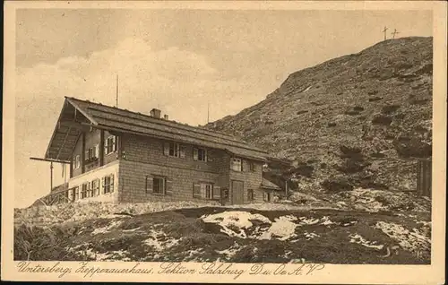 Groedig Zeppezauerhaus Geiereck Untersberg Berchtesgadener Alpen Kat. Groedig