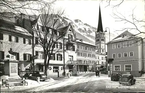 Bad Hofgastein Salzburg Ortspartie Bad Hofgastein Denkmal Kirche Kat. Bad Hofgastein