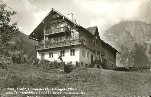 Annaberg Lungoetz Haus "Kraft" Lammertal Tennengebirge Kat. Annaberg Lungoetz