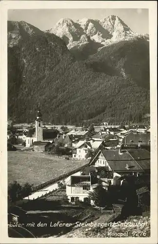 Lofer Teilansicht Lofer Saalachtal Steinberge Drei Ochsenhoerner Kat. Lofer