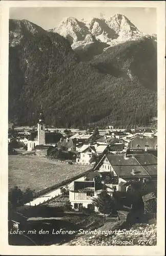 Lofer Teilansicht Lofer Saalachtal Steinberge Drei Ochsenhoerner Kat. Lofer