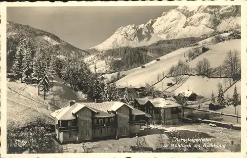 Muehlbach Hochkoenig Bergsteigerheim Berchtesgadener Alpen Kat. Muehlbach am Hochkoenig