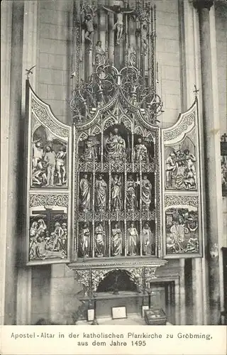 Groebming Steiermark Apostel Altar kath. Pfarrkirche 1495 / Groebming /Liezen