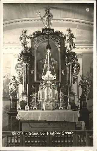 Gams Hieflau Kirche Altar Innen Kat. Gams bei Hieflau