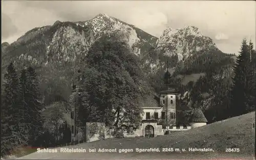 Admont Schloss Roetelstein Sparafeld Hahnstein Kat. Admont