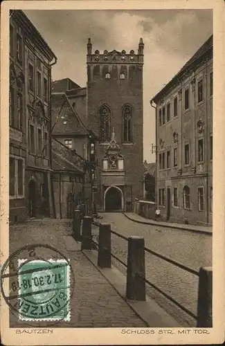 Bautzen Schlossstrasse mit Tor Kat. Bautzen