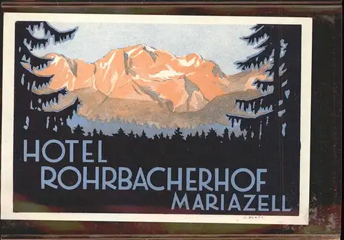 Mariazell Steiermark Hotel Rohrbacherhof Kat. Mariazell
