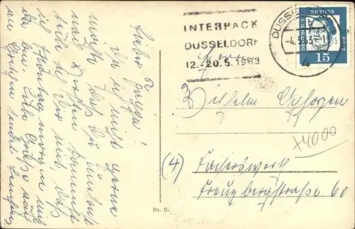 Duesseldorf Interpack 12. 20.5.1963 Kat. Duesseldorf