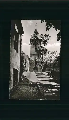 Wittlaer Aufgang zur Kirche Kat. Duesseldorf