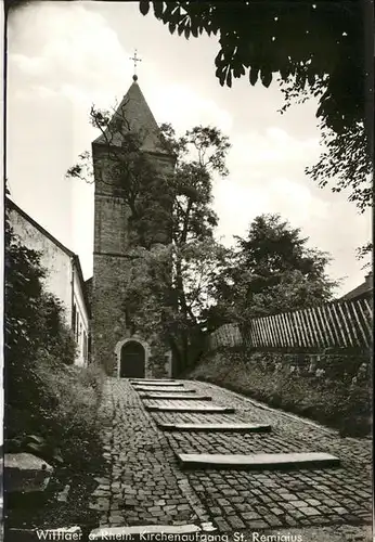 Wittlaer Kirchenaufgang St. Remigius Kat. Duesseldorf