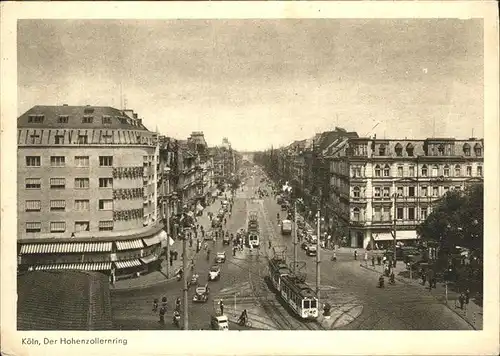 Koeln Hohenzollernring Strassenbahn Autos Kat. Koeln