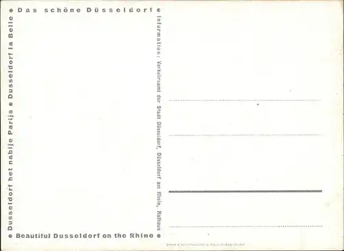 Duesseldorf Denkmal Markt Kuenstlerkarte Erich von Perfall Kat. Duesseldorf