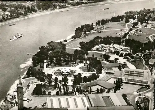 Koeln Fliegeraufnahme am Tanzbrunnen Kat. Koeln