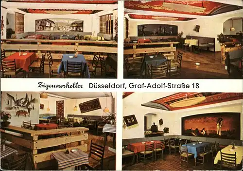 Duesseldorf Restaurant Zigeunerkeller Graf Adolf Strasse 18 Kat. Duesseldorf