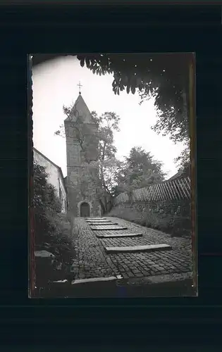 Wittlaer Kirchenaufgang St. Remigius Kat. Duesseldorf