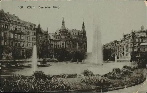 Koeln Deutscher Ring Brunnen Kat. Koeln