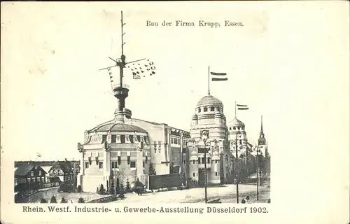 Essen Ruhr Bau der Firma Krupp Industrie und Gewerbeausstellung 1902