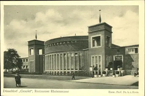 Duesseldorf Gesolei Restaurant Rheinstrasse Ausstellung 1926