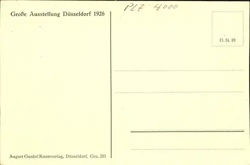 Duesseldorf Grosse Ausstellung 1926 Gesolei Sporthalle Ladenstrasse