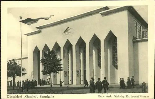 Duesseldorf Grosse Ausstellung 1926 Gesolei Sporthalle
